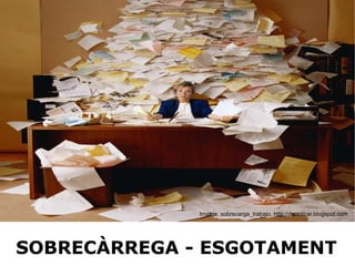 Imatge: sobrecarga_trabajo. http://danoscar.blogspot.com SOBRECÀRREGA - ESGOTAMENT 