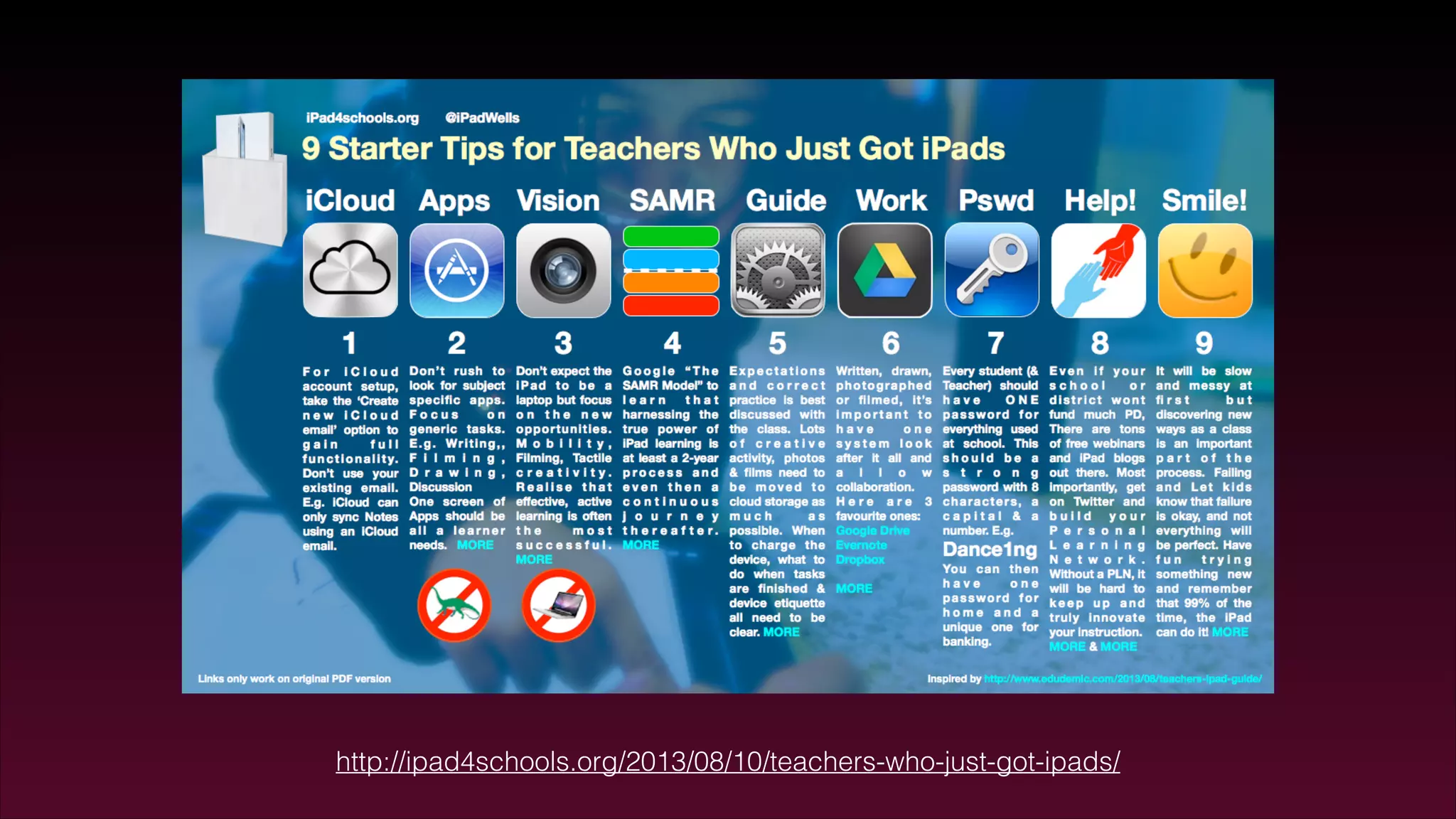 http://ipad4schools.org/2013/08/10/teachers-who-just-got-ipads/
 