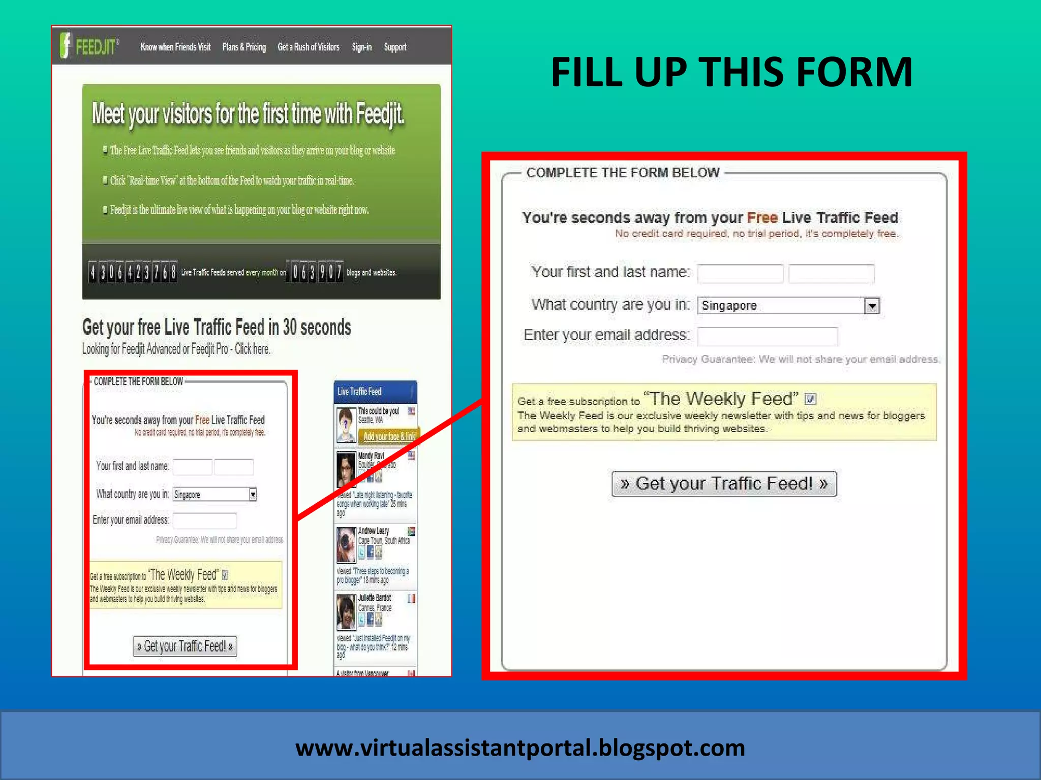 www.virtualassistantportal.blogspot.com FILL UP THIS FORM 