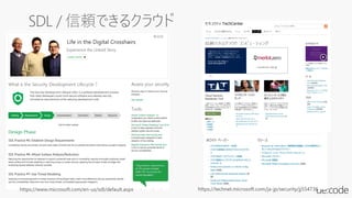 https://www.microsoft.com/en-us/sdl/default.aspx https://technet.microsoft.com/ja-jp/security/jj554736
 