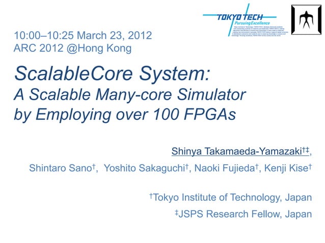 ScalableCore System: A Scalable Many-core Simulator by Employing Over ...