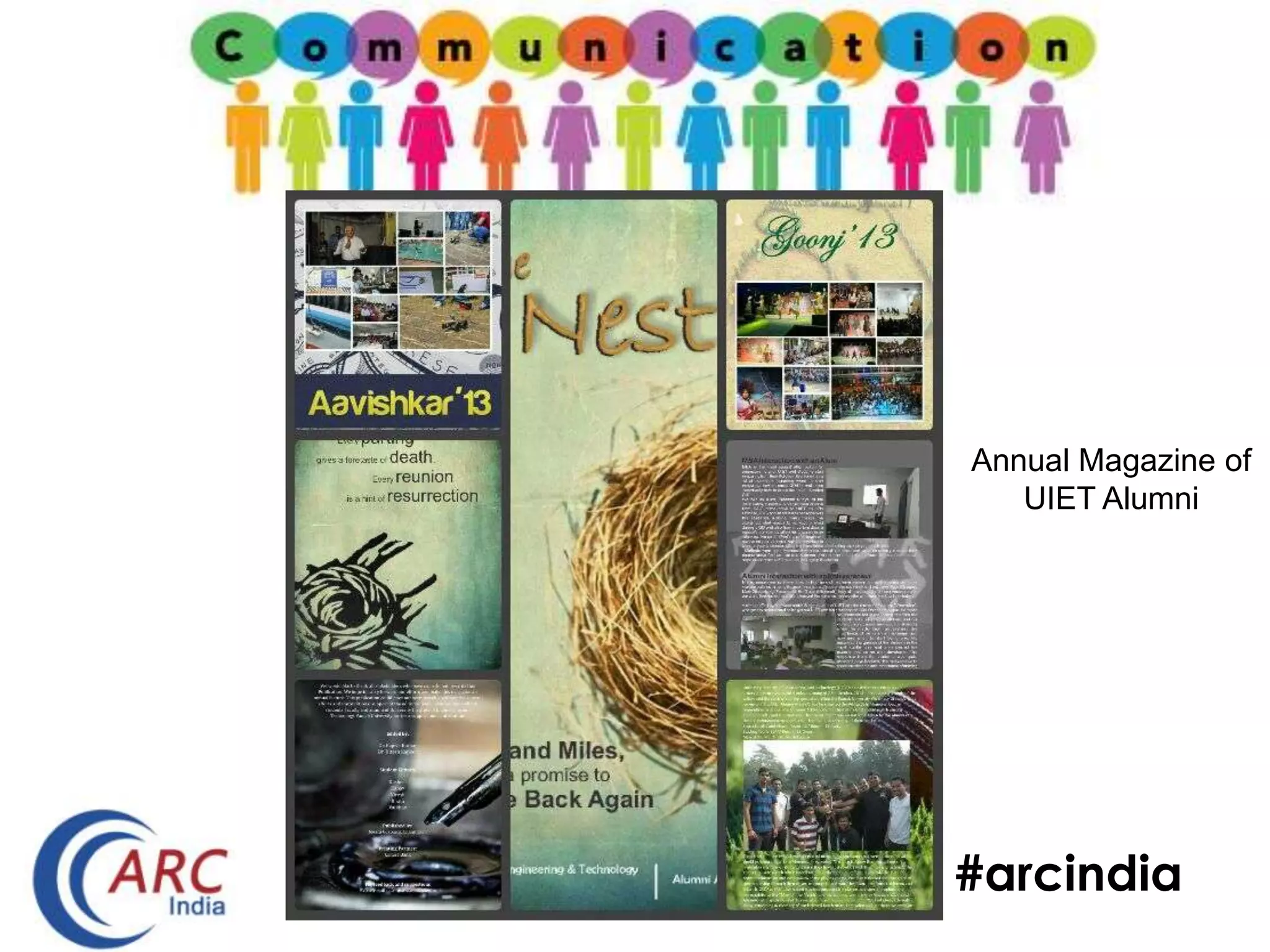 #arcindia
Annual Magazine of
UIET Alumni
 