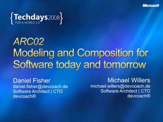 Daniel Fisher
daniel.fisher@devcoach.de
Software Architect | CTO
devcoach®
Michael Willers
michael.willers@devcoach.de
Software Architect | CTO
devcoach®
 