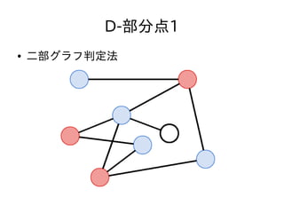 D-部分点1
● 二部グラフ判定法
 