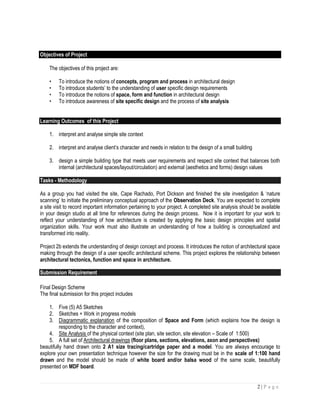 Arc1126 project 2b retreat house (aug 2015) | PDF