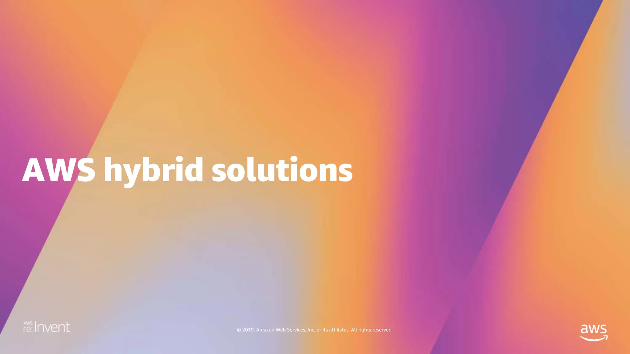 © 2019, Amazon Web Services, Inc. or its affiliates. All rights reserved.
 