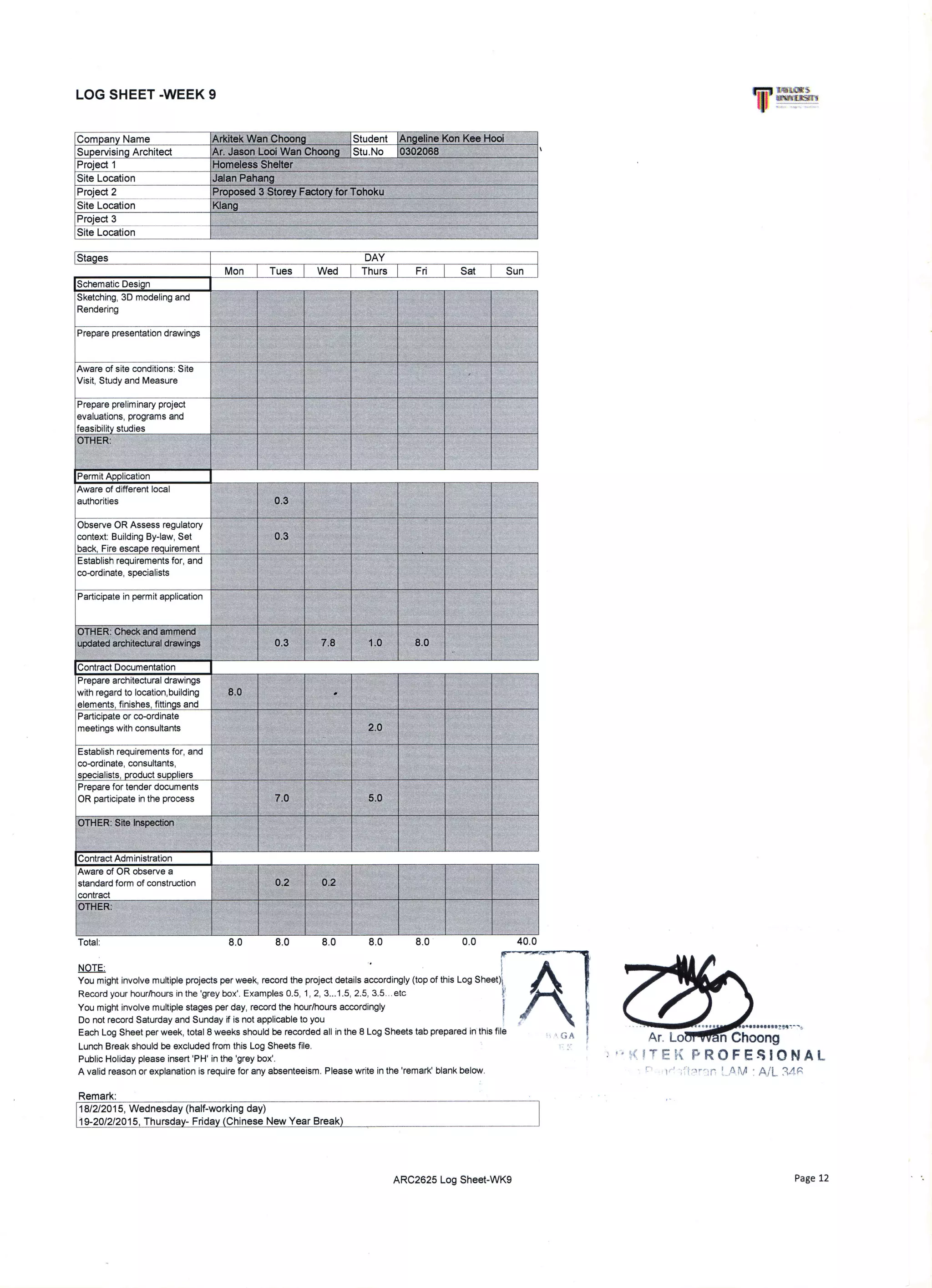 ARC2615 LOG SHEETS FILE_AngelineKonKeeHooi0302068