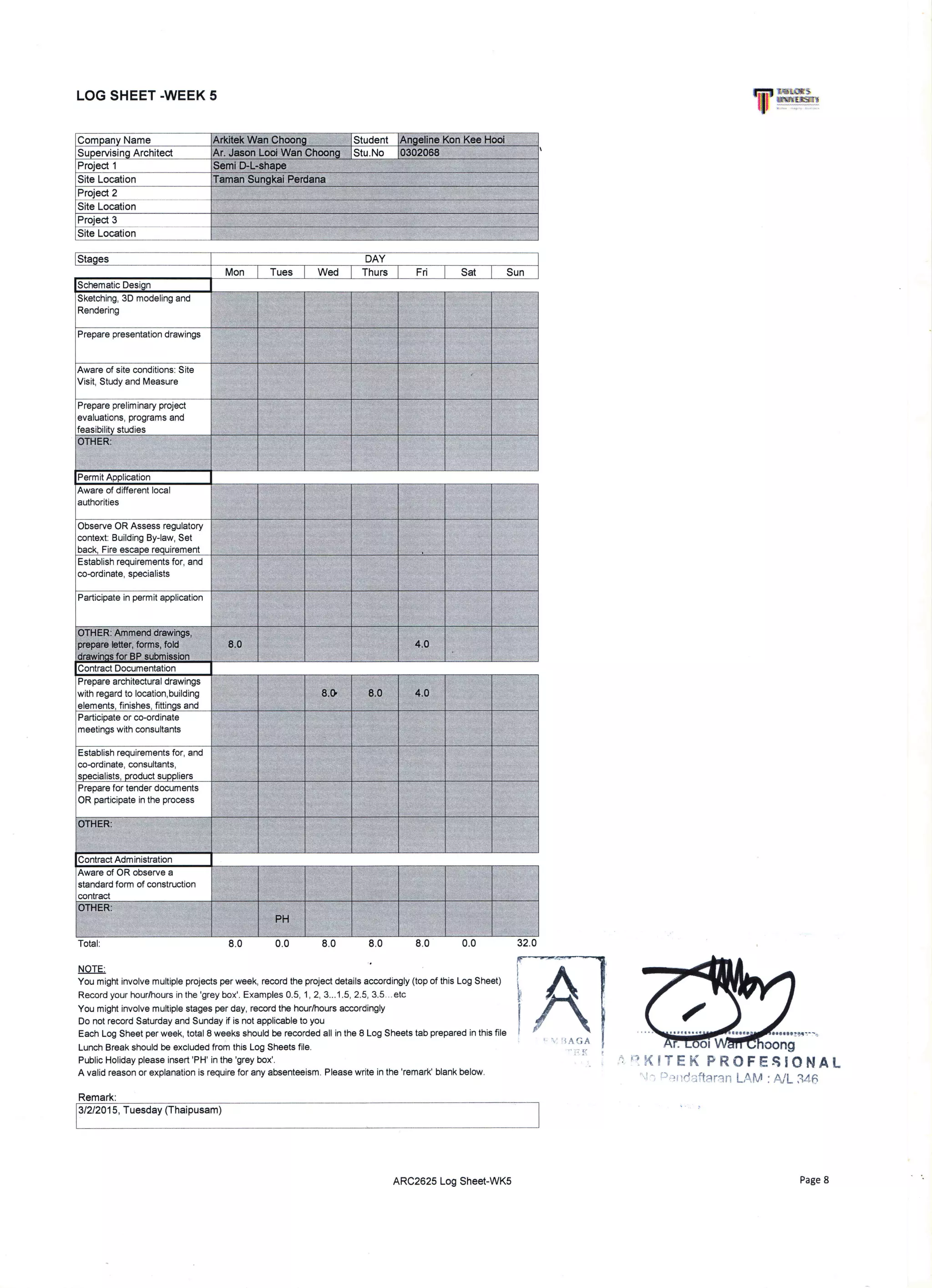 ARC2615 LOG SHEETS FILE_AngelineKonKeeHooi0302068
