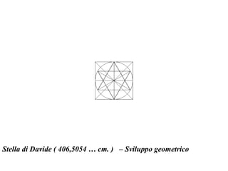 Stella di Davide ( 406,5054 … cm. ) – Sviluppo geometrico
 