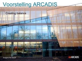 Voorstelling ARCADIS
   Creating balance




Imagine the result
 