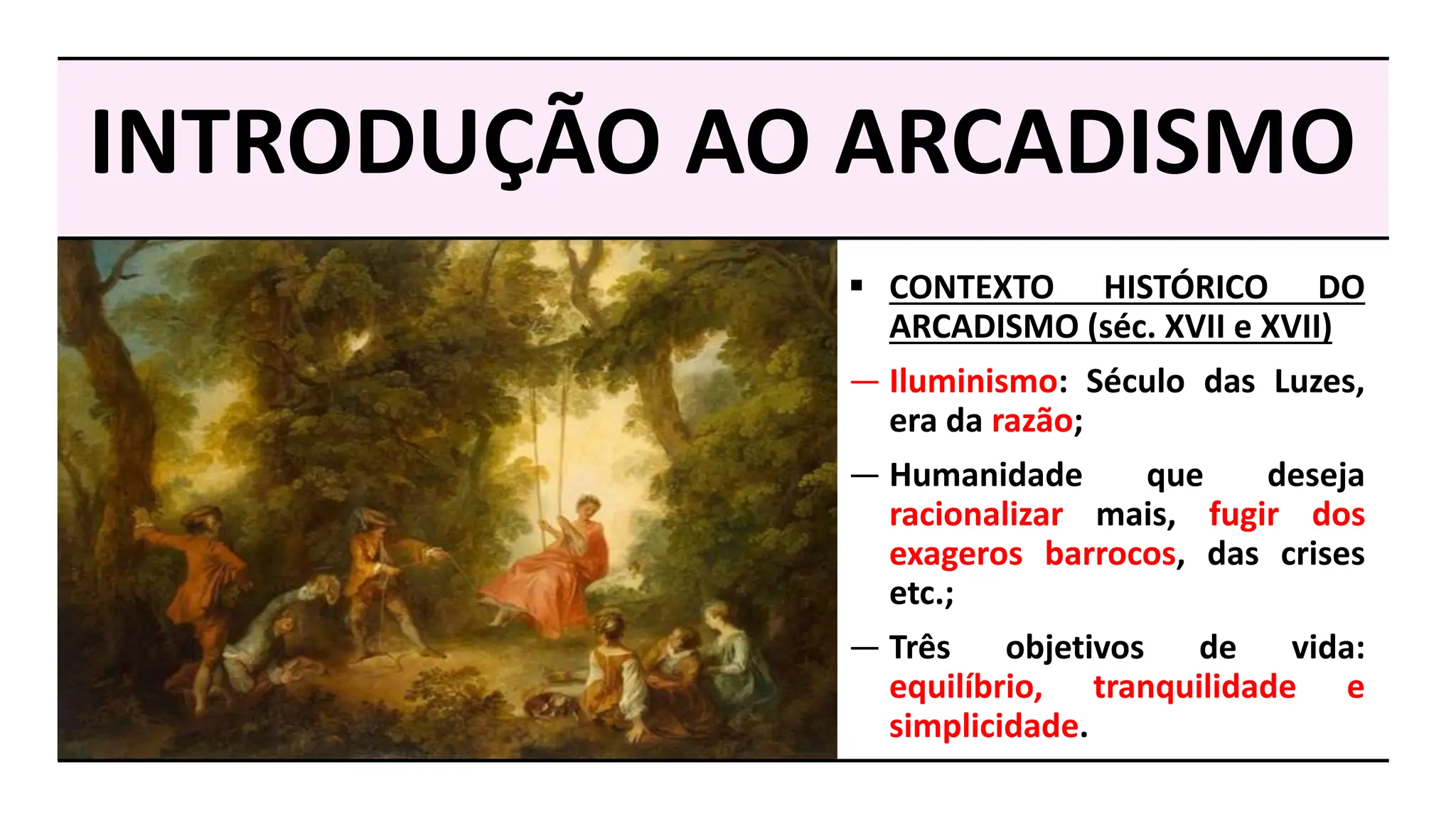 Arcadismo no Brasil - contexto, características, autores e obras | PPTX