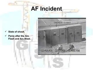 AF Incident State of shock. Panic after the Arc Flash and Arc Blast. 