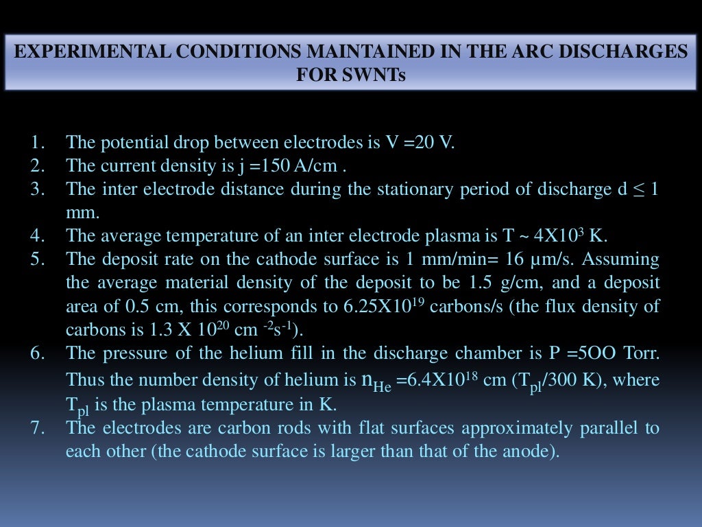 Arc discharge method
