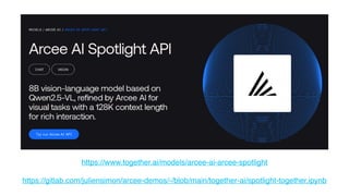 Arcee AI - building and working with small language models (06/25) | PDF