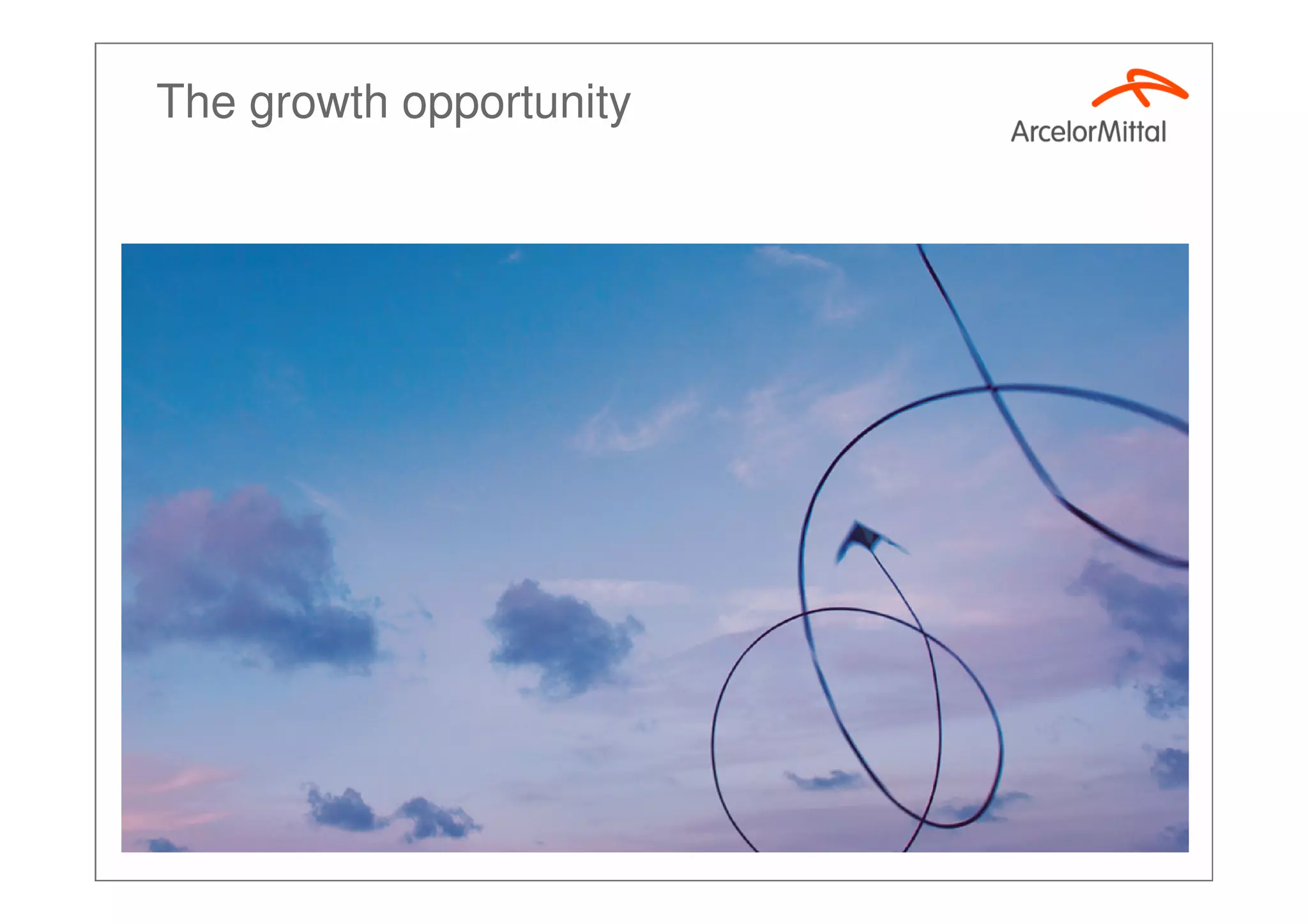 ArcelorMittal - Growing AM3S - Investor Presentation, Sept 2007