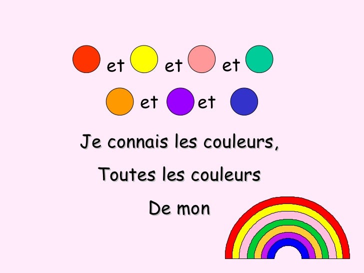 Arc en ciel song