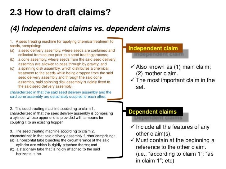 Making Claim Examples Drawing Basics Of Claim Drafting | Claim Drafting in Patent Application – HVIV