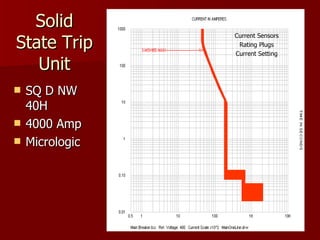 Solid State Trip Unit SQ D NW 40H 4000 Amp Micrologic Current Sensors Rating Plugs Current Setting 