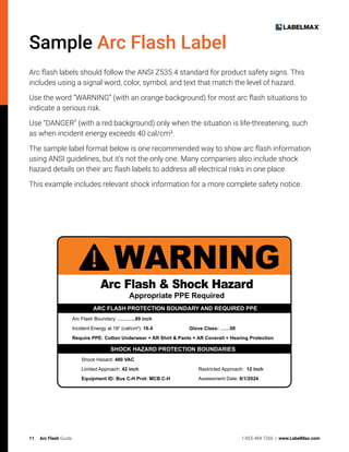 Free Guide to Arc Flash Labeling - NFPA 70E Compliance & Electrical ...
