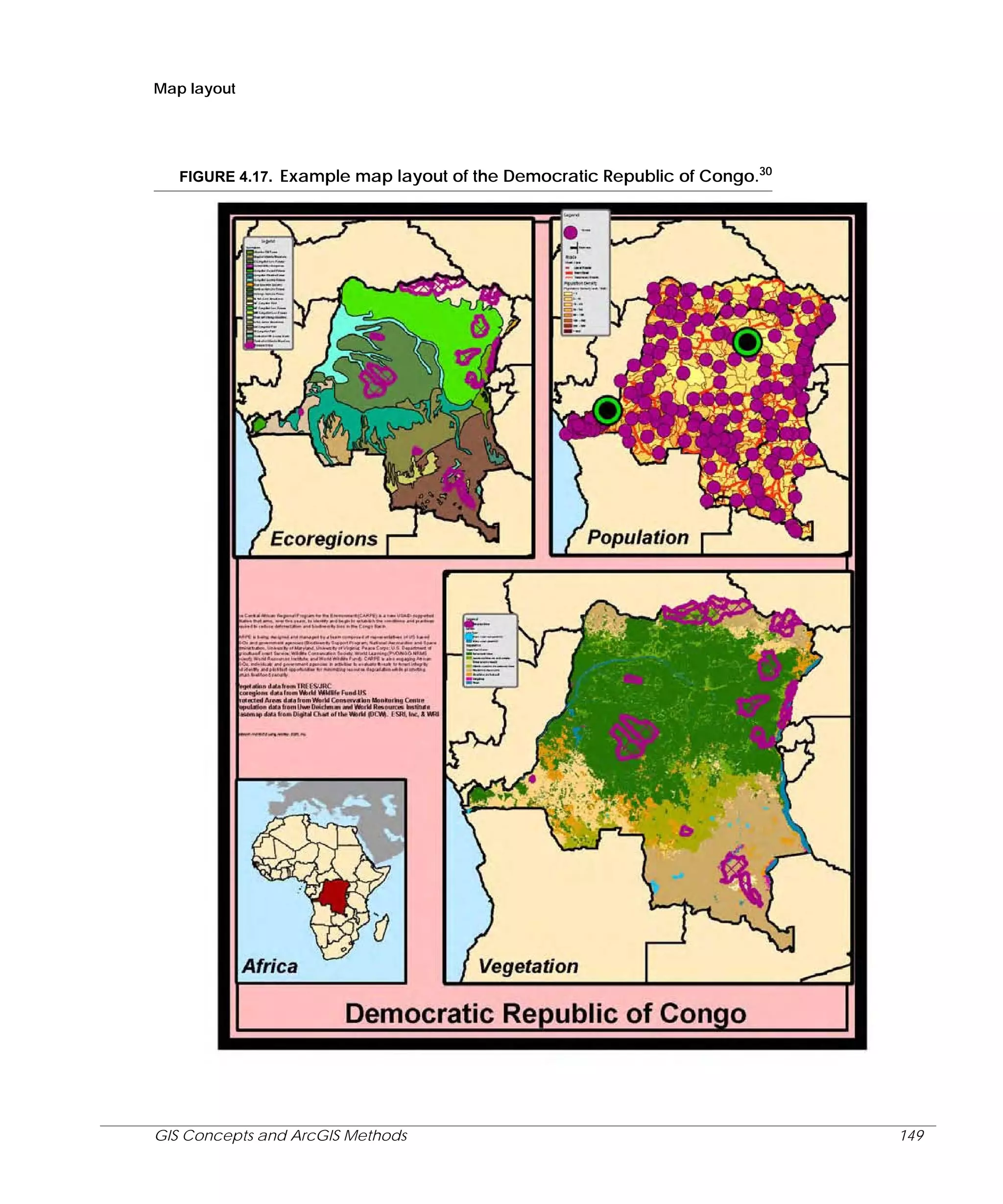 Map layout

FIGURE 4.17. Example map layout of the Democratic Republic of Congo.30

GIS Concepts and ArcGIS Methods

149

 