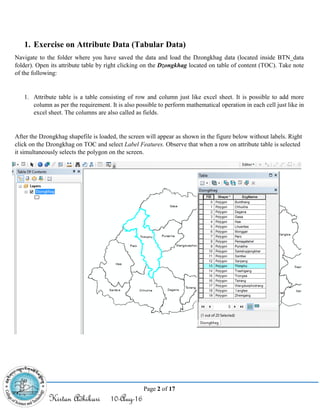 Arc gis tutorial and gis traning manual | PDF