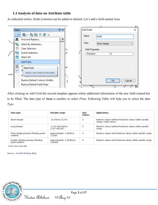 Arc gis tutorial and gis traning manual | PDF