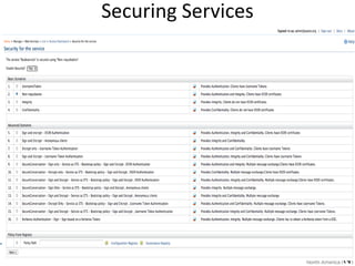 Securing Services
 