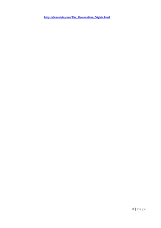 http://clenastein.com/The_Bessarabian_Nights.html
8 | P a g e
 
