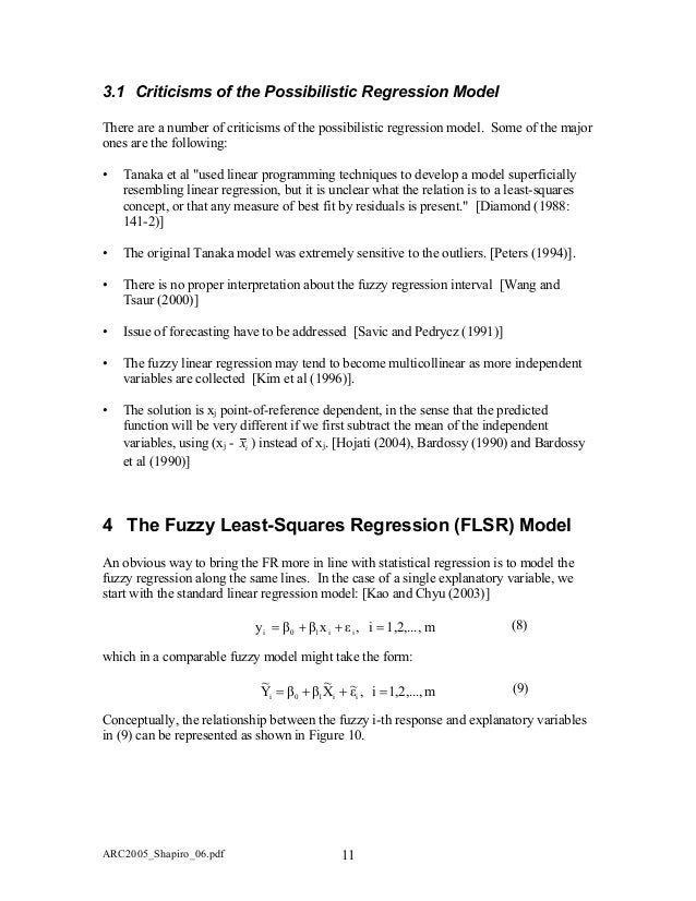 Fuzzy Regression Model