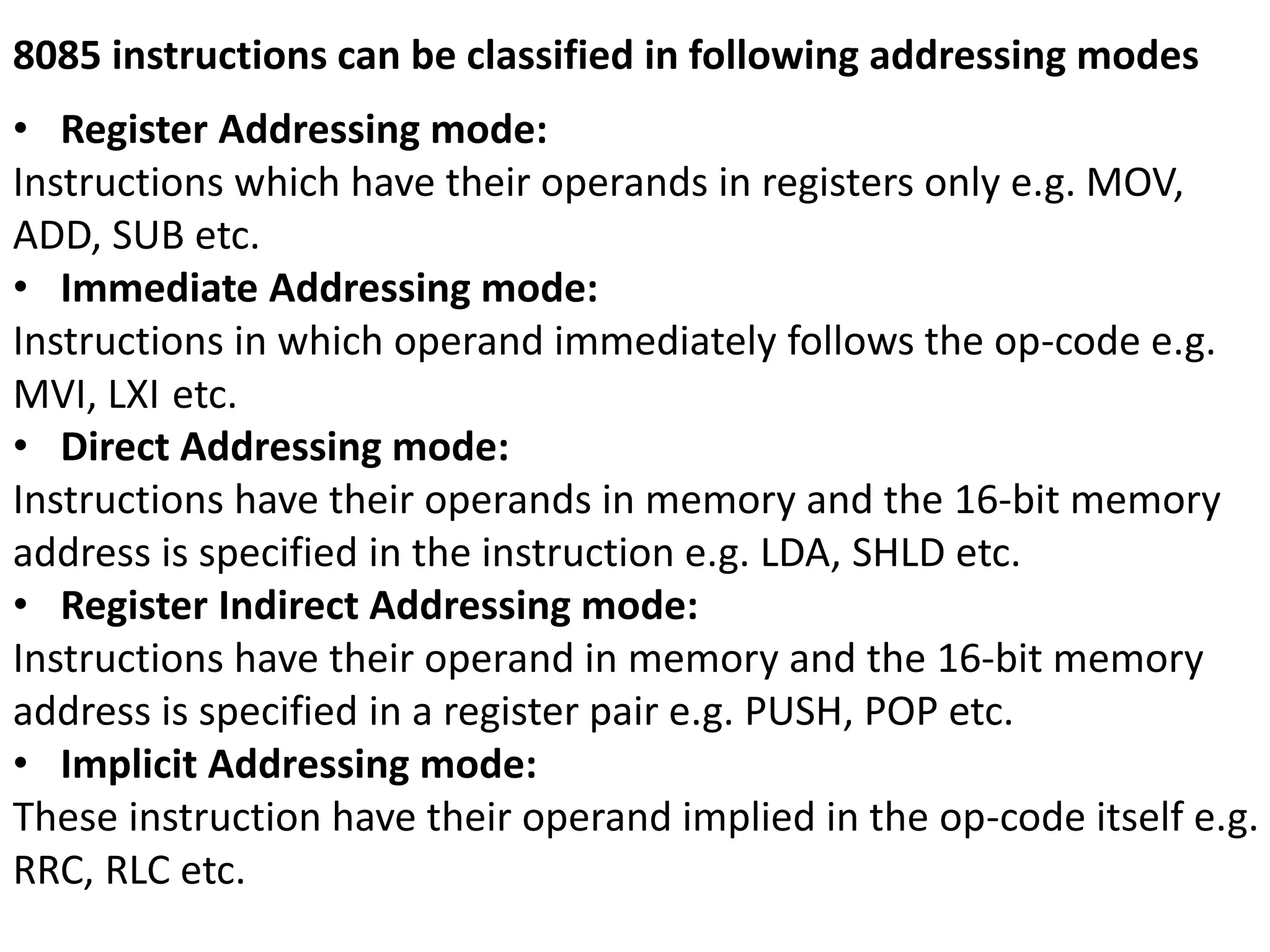 architecture of computer 8085 IO/M addressing mahine cycle and bus | PPT
