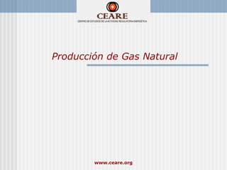 Producción de Gas Natural




        www.ceare.org
 
