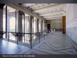 View to the exterior from the staircase.
 