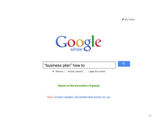 “business plan” how to




                         32
 
