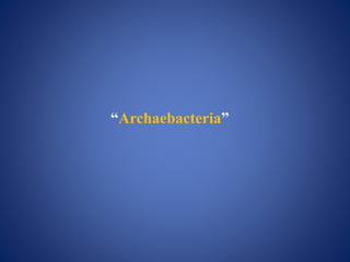 “Archaebacteria”
 