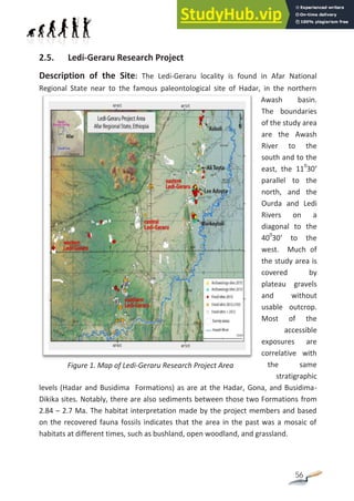 Archaeological And Paleontological Research Sites In Ethiopia Afar.Pdf