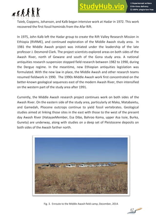 Archaeological And Paleontological Research Sites In Ethiopia Afar.Pdf