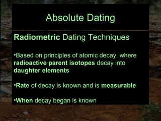 Archaeological dating techniques | PPT