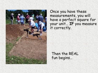 Once you have these
measurements, you will
have a perfect square for
your unit… IF you measure
it correctly.
Then the REAL
fun begins…
 