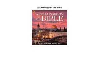 Archaeology of the Bible
Archaeology of the Bible In recent decades, several dramatic archaeological discoveries have revolutionized our understanding of the ancient Near East. This volume, which is structured around the principal stories of the Bible, provides an up-to-date picture of daily life in Biblical times and describes what has been unearthed during digs at significant locations such as King Herods palace and tomb. Illustrated in colour throughout, the book features 38 detailed maps and more than 350 photographs of sites and artefacts.Â Felt-tip mark on lower edge by Jean-Pierre Isbouts
 