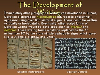 Pictograph Script Writing Does Archaeology Disprove the Bible? | PPT