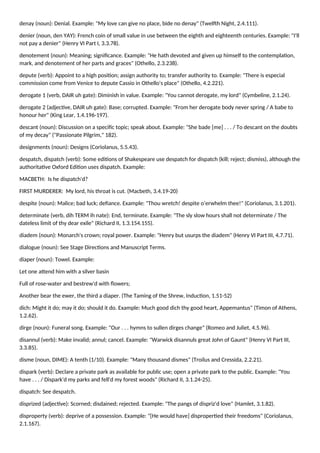 Archaic words in Shakespeare plays and sonnets.docx