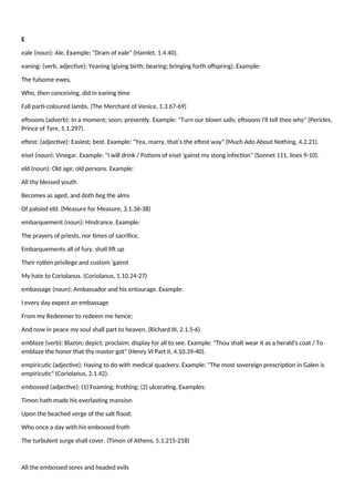 Archaic words in Shakespeare plays and sonnets.docx