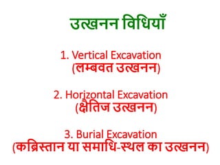 Burials Excavation
1. Parallel Method
 