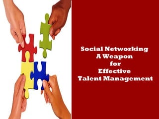 Social Networking  A Weapon  for Effective  Talent Management 