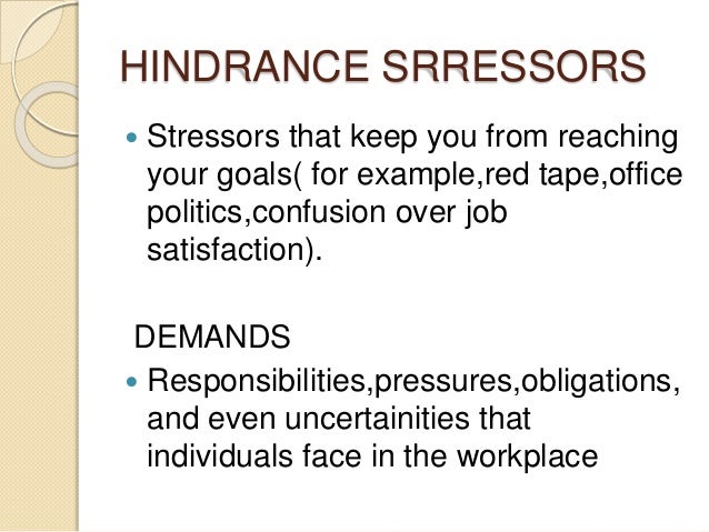 Work Stress Management Work Stress Management