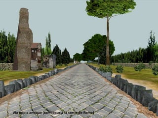 Via Appia antique (tombeaux à la sortie de Rome)
