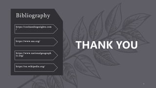 Bibliography
https://coolsandiegosights.com
/
https://www.saa.org/
https://www.nationalgeograph
ic.org/
https://en.wikipedia.org/
8
 