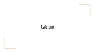 When is a low calcium diet needed?
● Low calcium levels
○ Ca >10.2
● Cancer of the bones
● Thiazide diuretics
● Glucocorti...