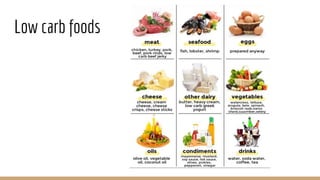 Foods low in protein
 