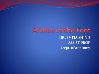 DR. SMITA SHIND
ASSIST.PROF
Dept. of anatomy
 